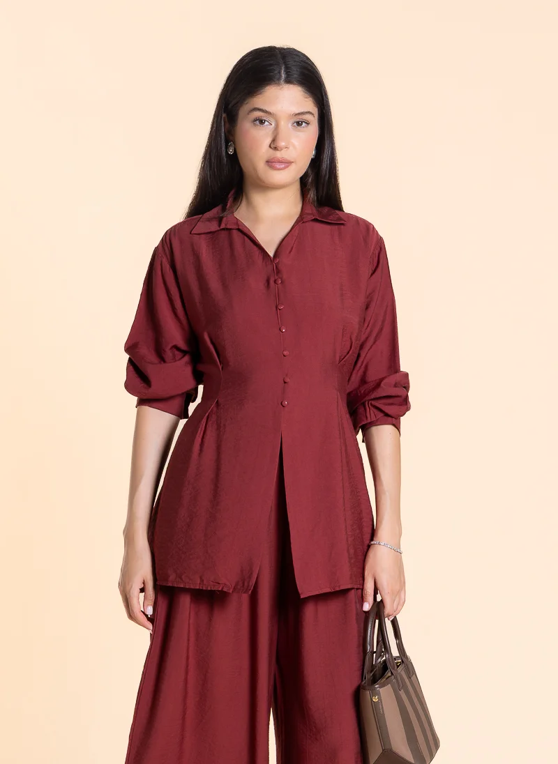SHAPES DETAILED BACK KNOT TOP SET