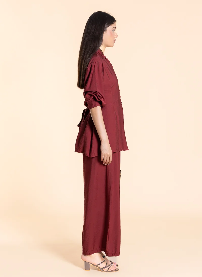 SHAPES DETAILED BACK KNOT TOP SET