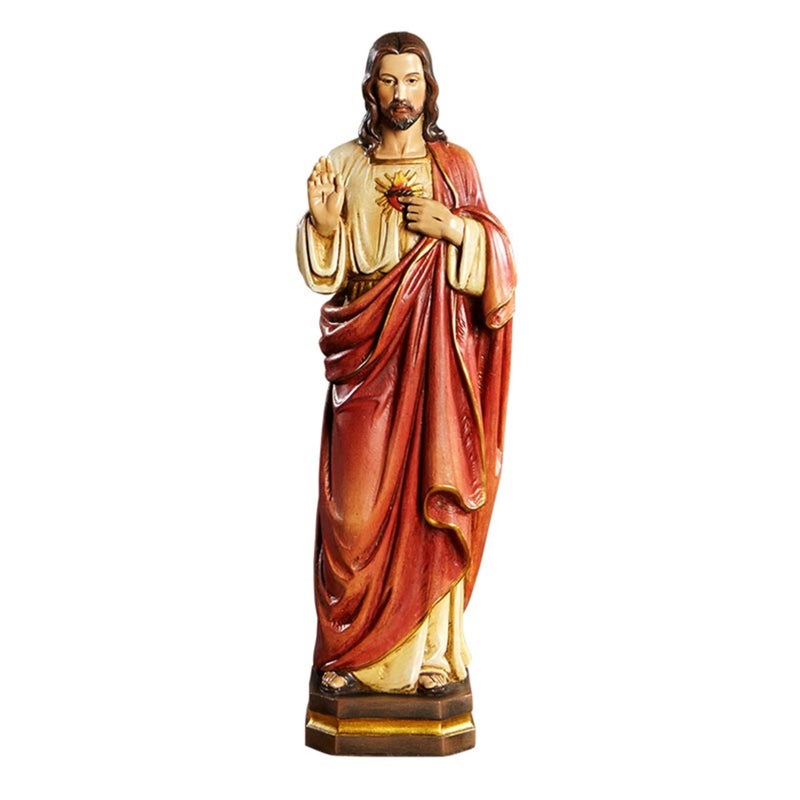12 Val Gardena Sacred Heart Statue