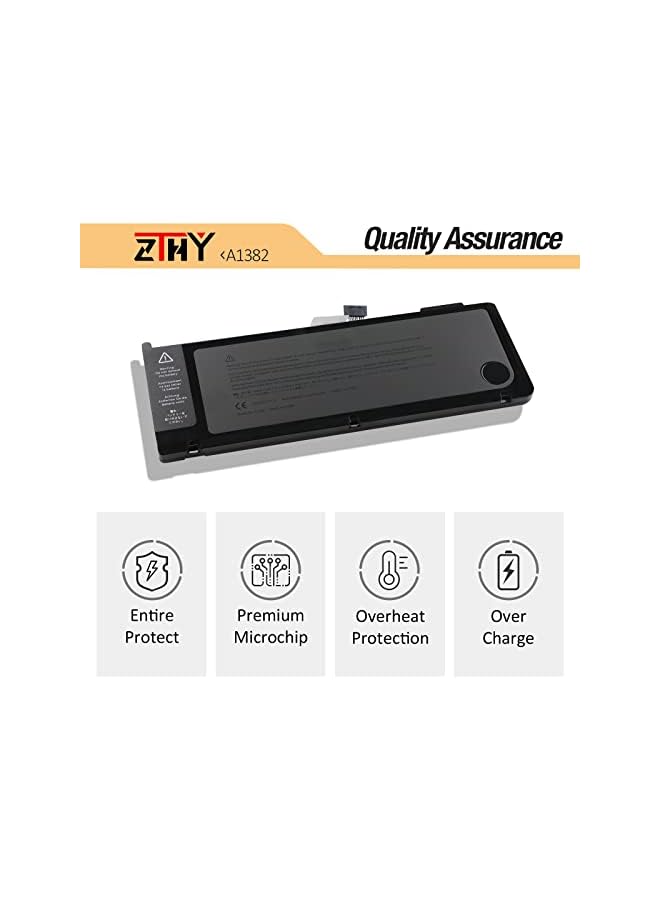 ZTHY 79Wh A1382 Laptop Battery Compatible With Macbook Pro 15 Inch A1286 (Only For Early 2011, Late 2011, Mid 2012), Fit 661-5844 020-7134-A Mc721Ll/A Mc723Ll/A - Image 3