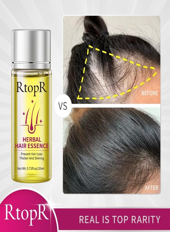 RtopR Herbal Hair Essence, for All Hair Types, 0.71 Fl Oz (Pack of 1), Yellow - Image 3