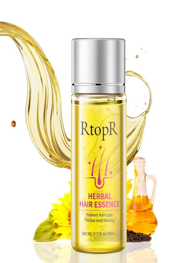 RtopR Herbal Hair Essence, for All Hair Types, 0.71 Fl Oz (Pack of 1), Yellow - Image 1