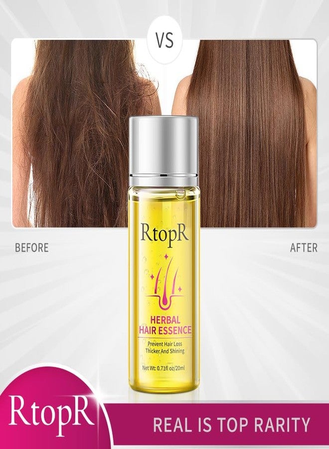 RtopR Herbal Hair Essence, for All Hair Types, 0.71 Fl Oz (Pack of 1), Yellow - Image 2