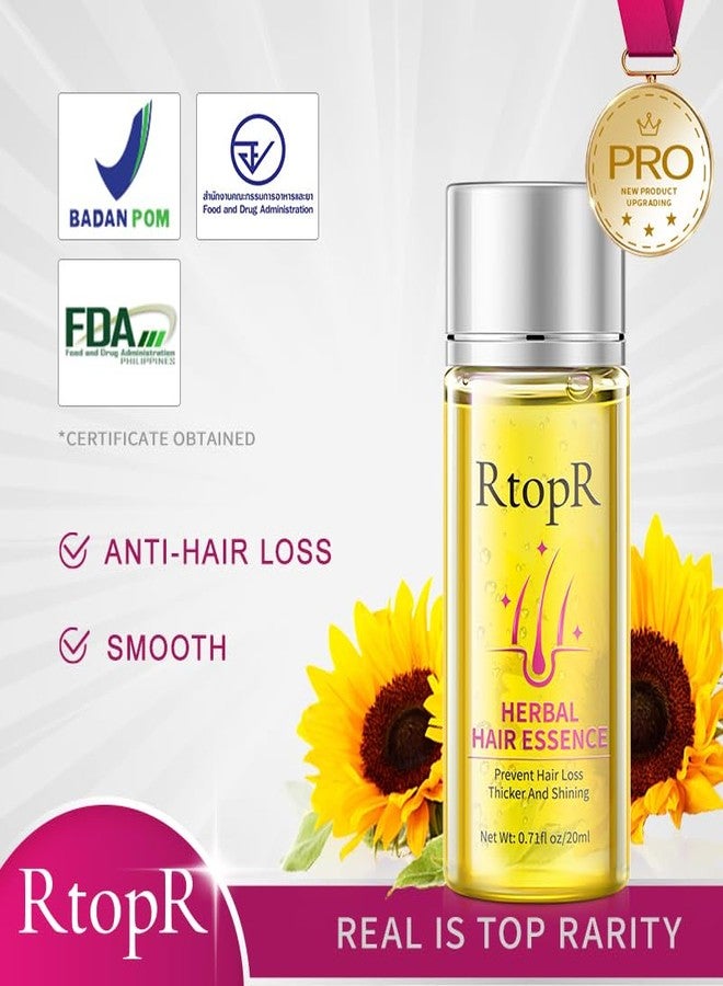 RtopR Herbal Hair Essence, for All Hair Types, 0.71 Fl Oz (Pack of 1), Yellow - Image 5