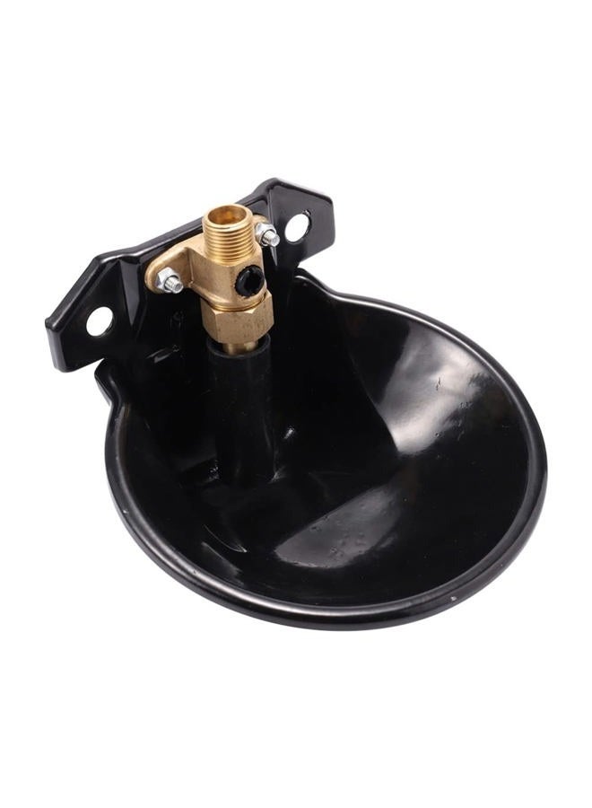 Abustle pig Metal Sheep Automatic Water Drinking Bowl, Thickened Steel Automatic Goat Waterer Fountain with Copper Valve Touch Switch,Farm Water Drinking Equipment - Image 1