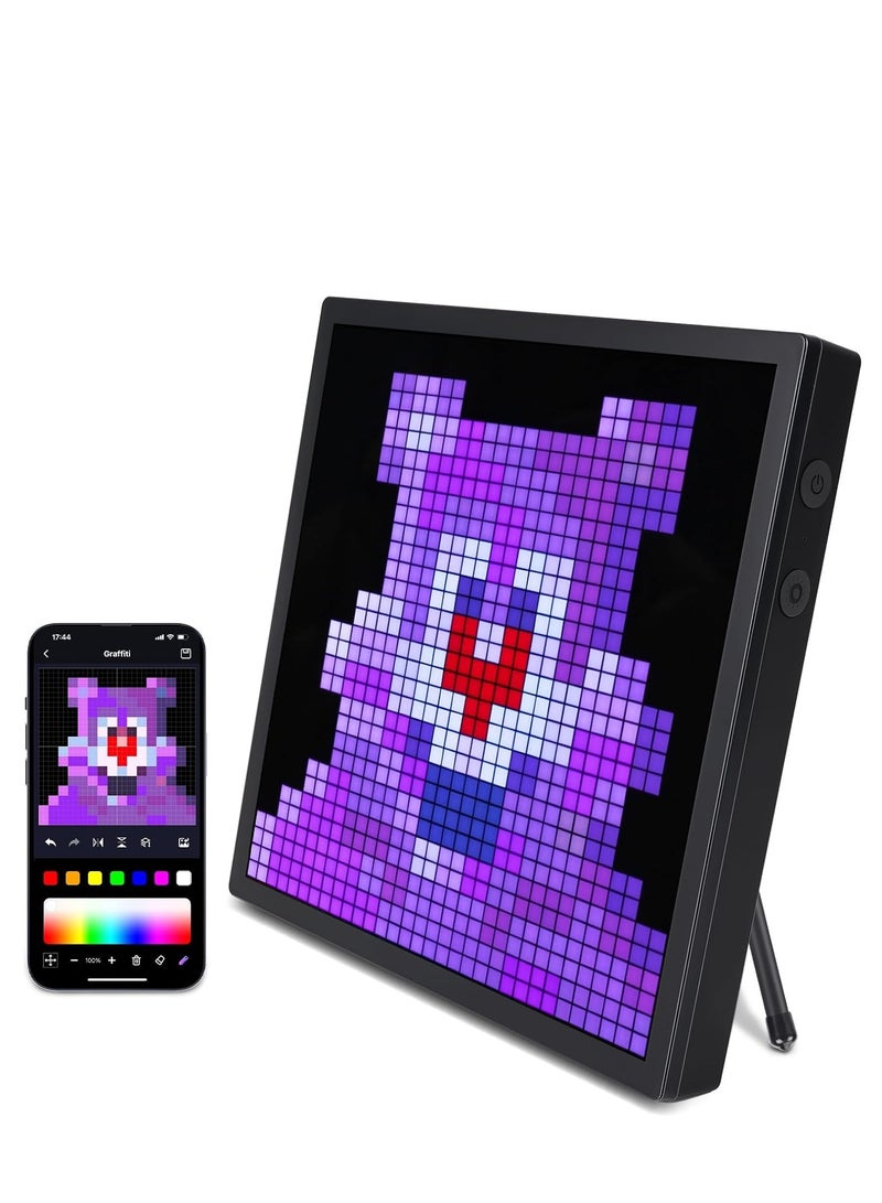 MOXOM LED Pixel Display, 32x32 Programmable Art Panel, App Control, Digital Clock, Room Decor, Pixel Art display, Pixel Gaming Accessories, Create Graffiti, Animations  - Image 1