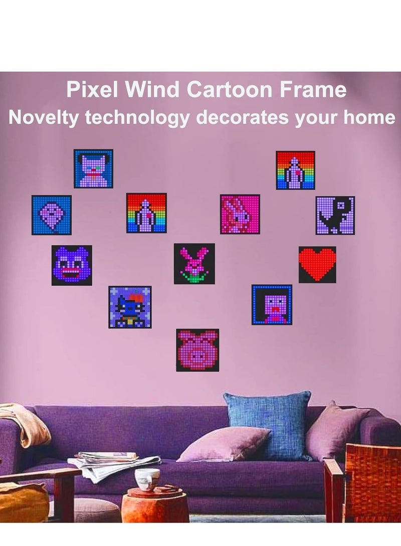 MOXOM LED Pixel Display, 32x32 Programmable Art Panel, App Control, Digital Clock, Room Decor, Pixel Art display, Pixel Gaming Accessories, Create Graffiti, Animations  - Image 2