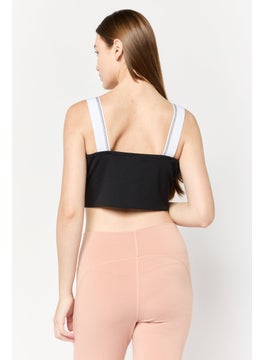 adidas Originals Women Sportswear Fit Training Sports Bra, Black  - Image 3