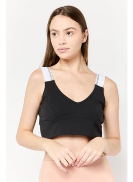 adidas Originals Women Sportswear Fit Training Sports Bra, Black  - Image 1