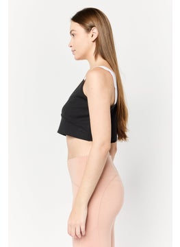 adidas Originals Women Sportswear Fit Training Sports Bra, Black  - Image 4
