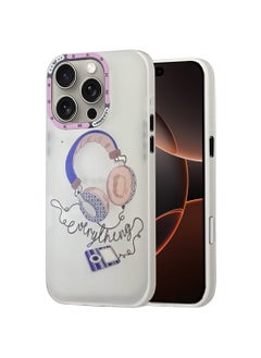 Techie Aesthetic Everything Back Cover Case with Raised Camera Lens Protector for Apple iPhone 16 Pro  - Image 1