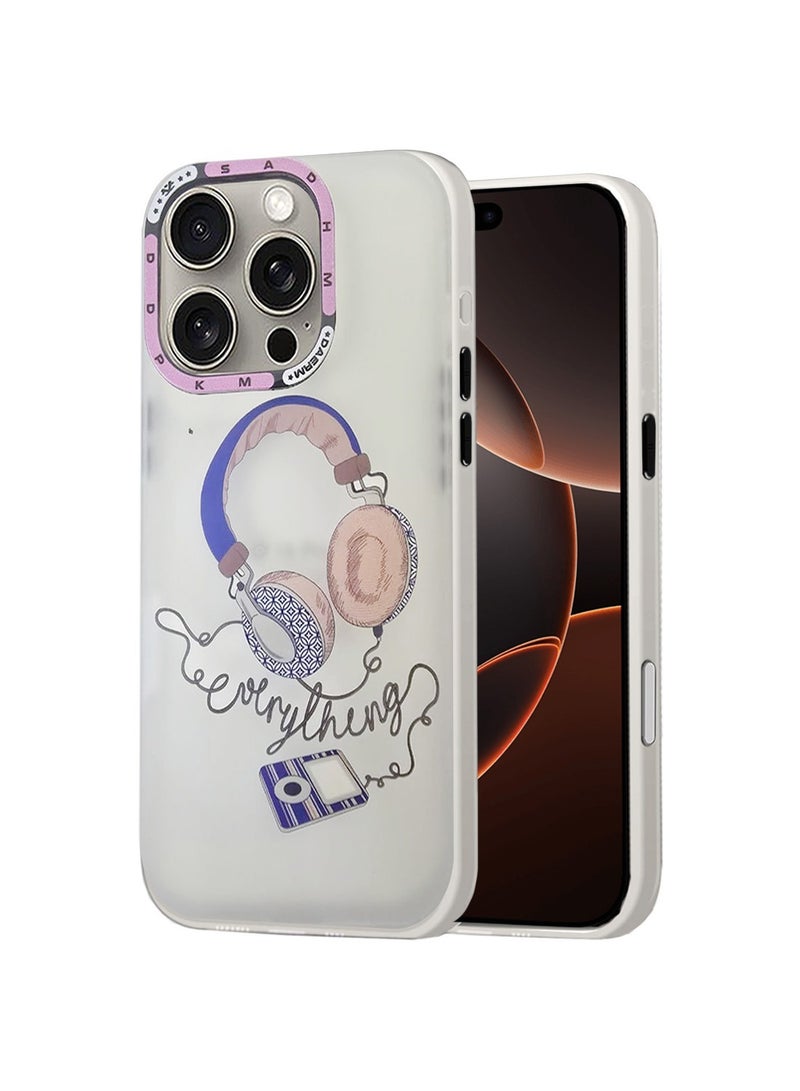 Techie غطاء خلفي جمالي لكل شيء مع واقي عدسة كاميرا مرتفع لآبل آيفون 16 برو - Image 1