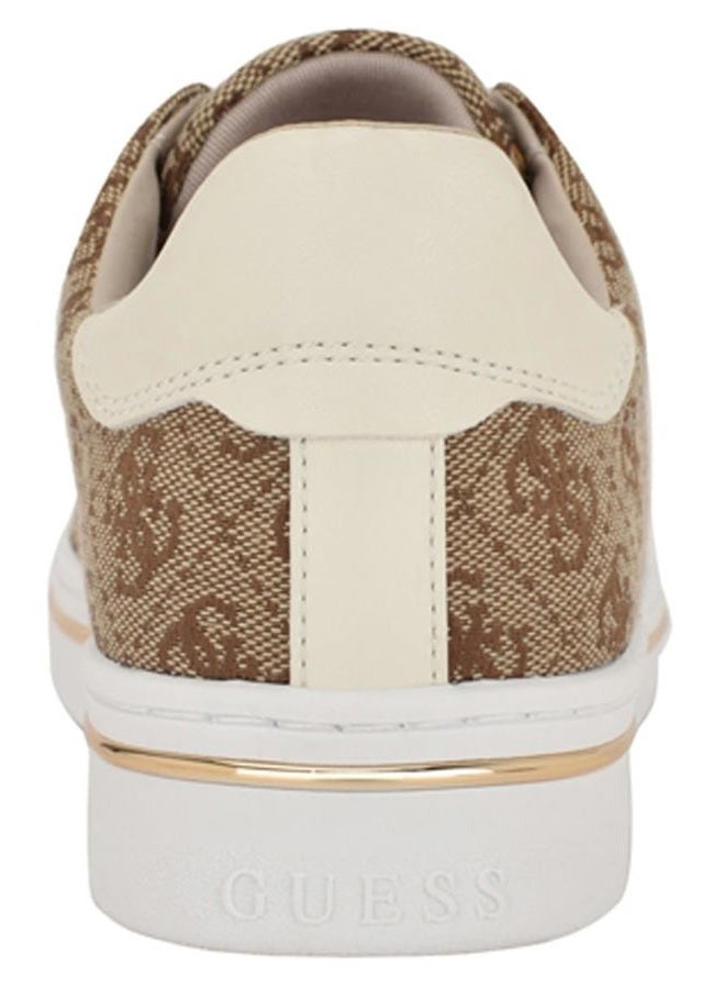 Guess Women's STASEY Sneaker, Medium Brown/Pink Logo 210, 5.5 - Image 4