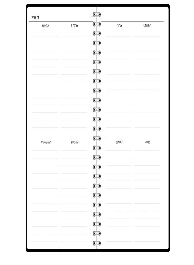 House of Doolittle Non-Dated Monthly & Weekly Planner Calendar - Spiral Bound Organizer - 7 x 11 Inches - Gold & Smoke Design - Image 3