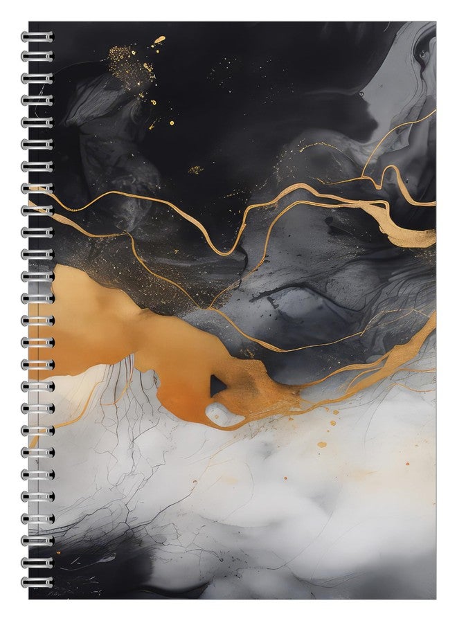 House of Doolittle Non-Dated Monthly & Weekly Planner Calendar - Spiral Bound Organizer - 7 x 11 Inches - Gold & Smoke Design - Image 1