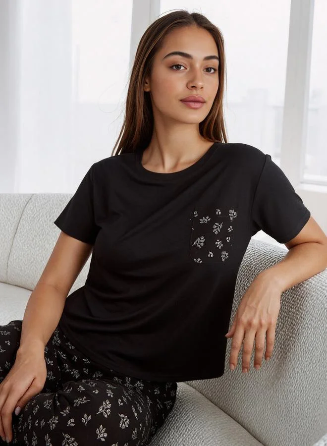 Splash FAV Floral Print Pyjama Set