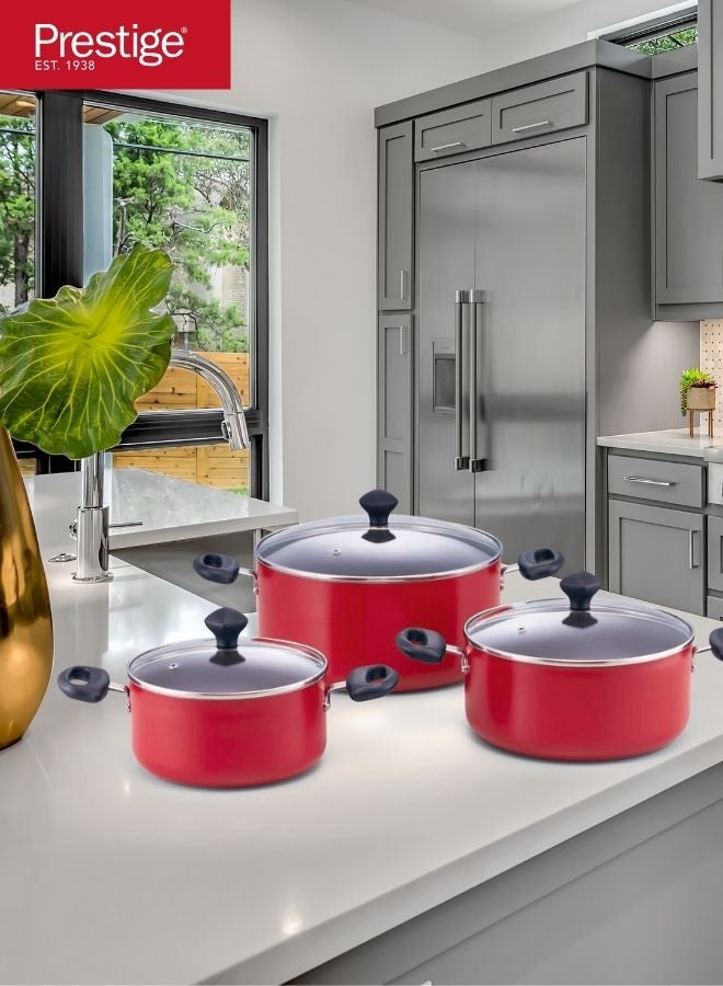 Prestige Non-Stick Cookware Set  6-Piece | Pots and Pans Sets | Kitchen Cooking Sets - Image 5