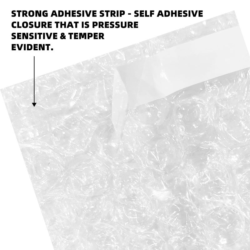 DEELEDM 100Pcs Small Bubble Wrap Pouches 2.36" x 3.15" Self Seal Mini Bubble Cushion Bags, Double Wall Bubble Pouch Bag Protective Wrap Shockproof Foam Bags for Badge Storage Shipping Packaging - Image 5