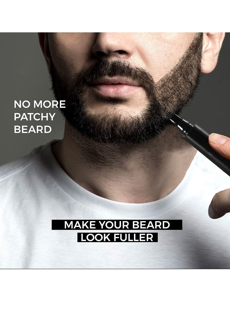 Generic Beard Filler Pen and Brush Kit Black  - Image 3
