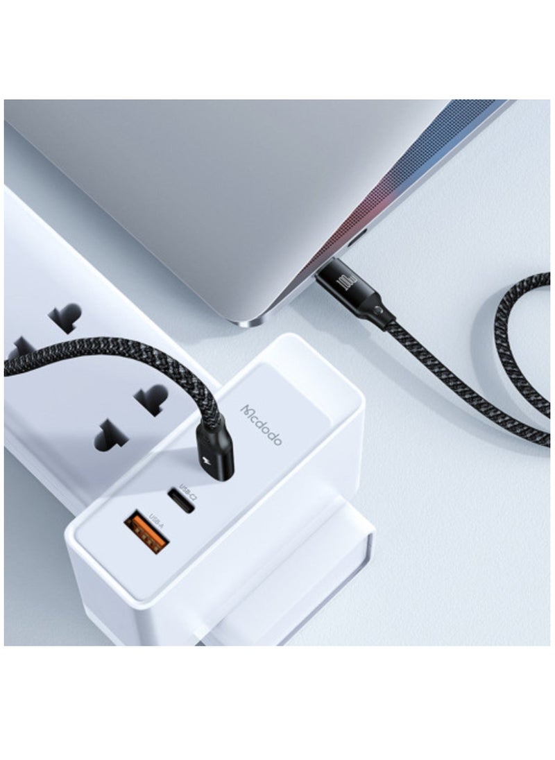 CA494 3-in-1 100W USB-C to Type-C & Lightning Cable with Wireless Charger for Apple Watch – 1.2m