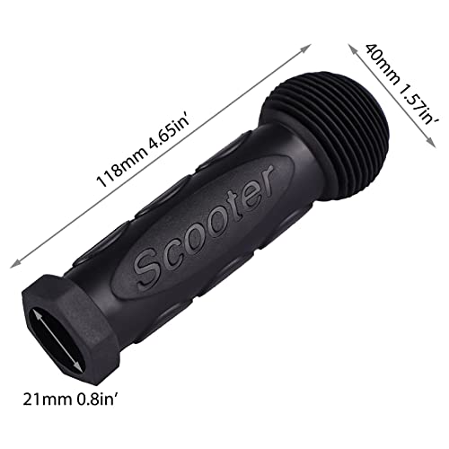 Gladeer Kids Scooter Handle Grips Replacement Handlebars for 2/3/4 Wheels Child Kick Scooters Bike Rocking Car, 2-Pack (Black) - Image 4