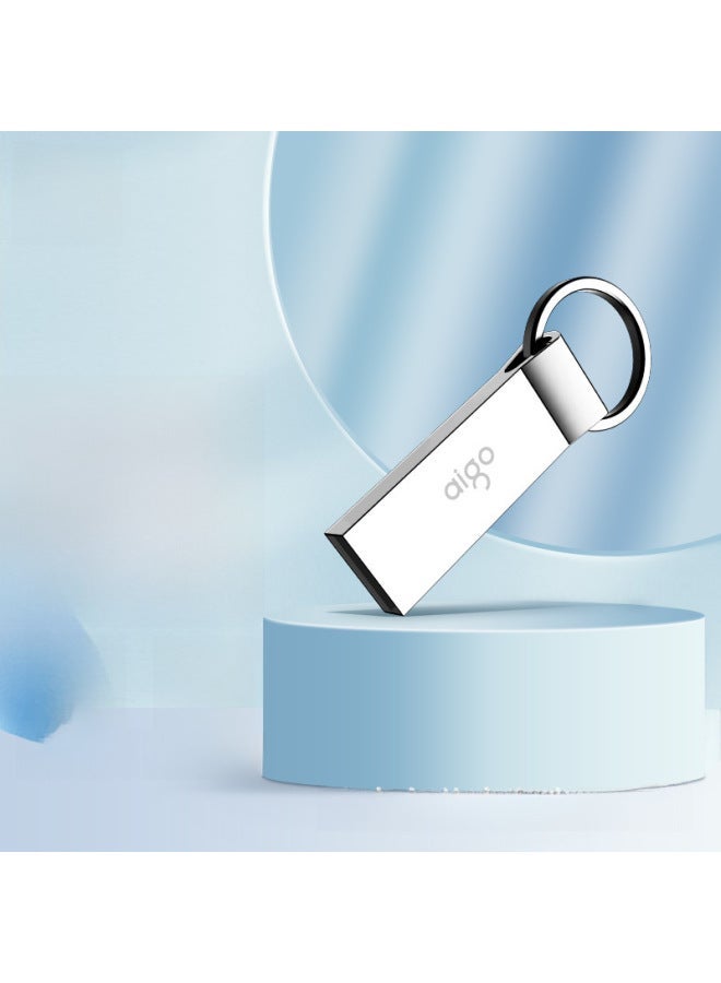 Aigo U210 Metal Waterproof Usb Flash Drive Logo Customizable For Business Office Stick-Color:Metallic Silver-Capacity:32GB - Image 2