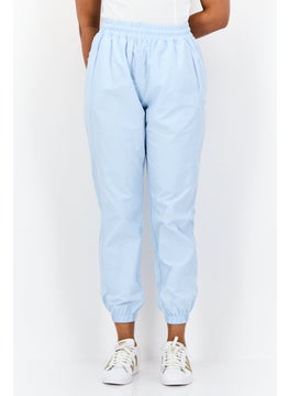 Reebok Women Sportswear Fit Drawstring Training Track Pants, Blue  - Image 1