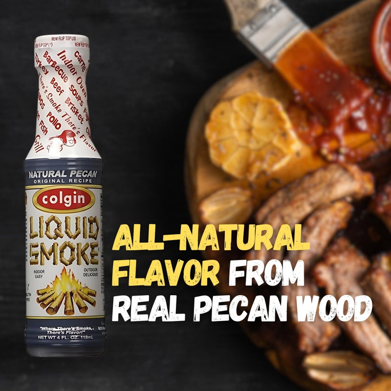 colgin دخان سائل كولجين، طبيعي بالكامل، جوز بيكان، زجاجة 4 أونصات - Image 2