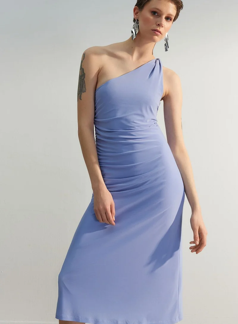 trendyol One Shoulder Knitted Dress