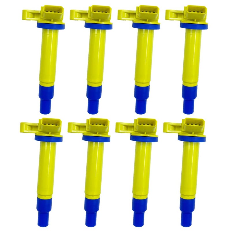 8PCS ARKAUTO HIGH PERFORMANCE IGNITION COILS 9091902230 UF230 UF230 9008019027 C1173 FOR Lexus GS430 GX470 LX470 SC430 IS200 TOYOTA 4Runner Land Cruiser Sequoia Tundra Crown 20 43 47 2UZ 3UZ 1G