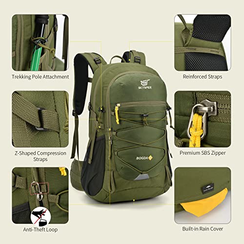 SKYSPER Hiking Backpack for Men Women, 35L Travel Backpack Waterproof Camping Backpack Outdoor Lightweight Daypack - Image 3