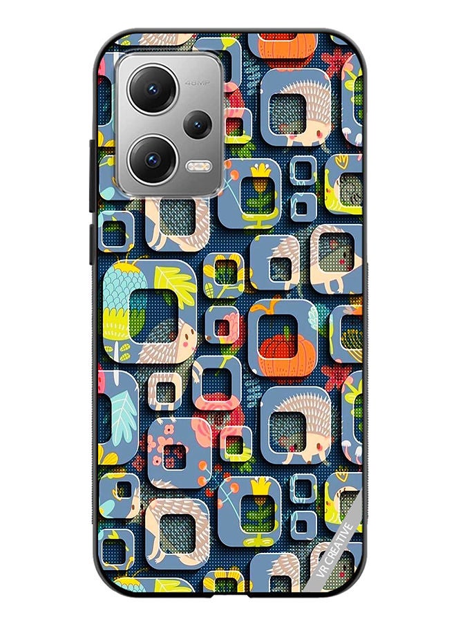 VR CREATIVE Protective Case Cover For Xiaomi Redmi Note 12 Abstract Design Multicolour - Image 1