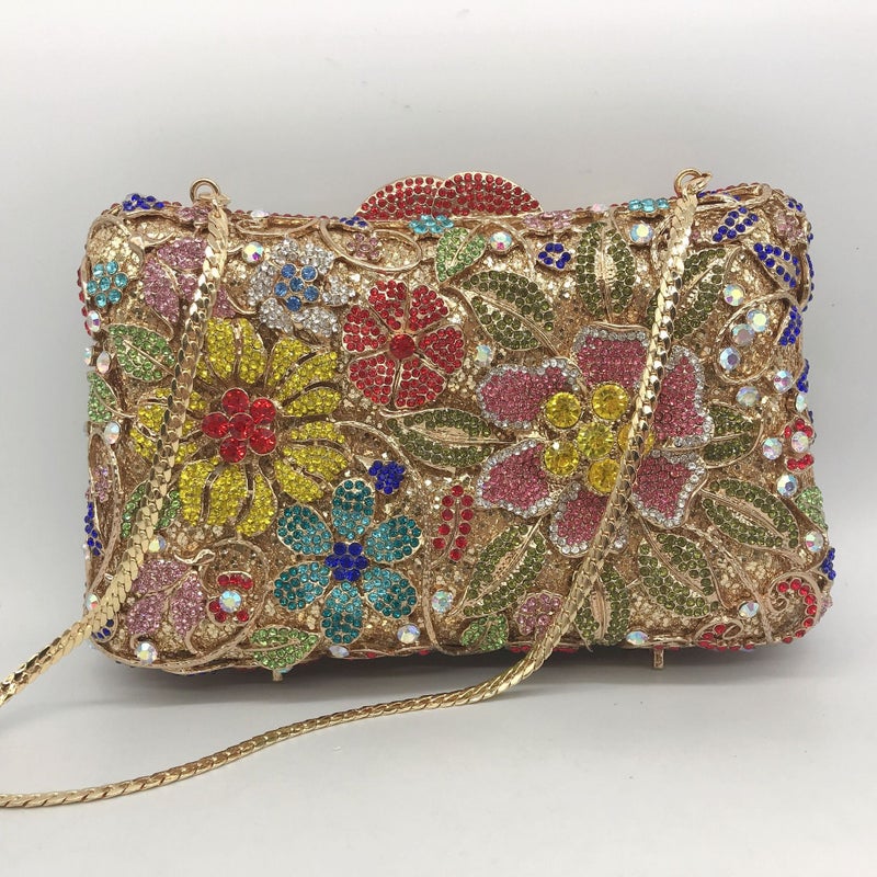 New Fashion Luxury Dinner Bag Stereo Bag Banquet Full Diamond Clutch Clutch New - Image 5