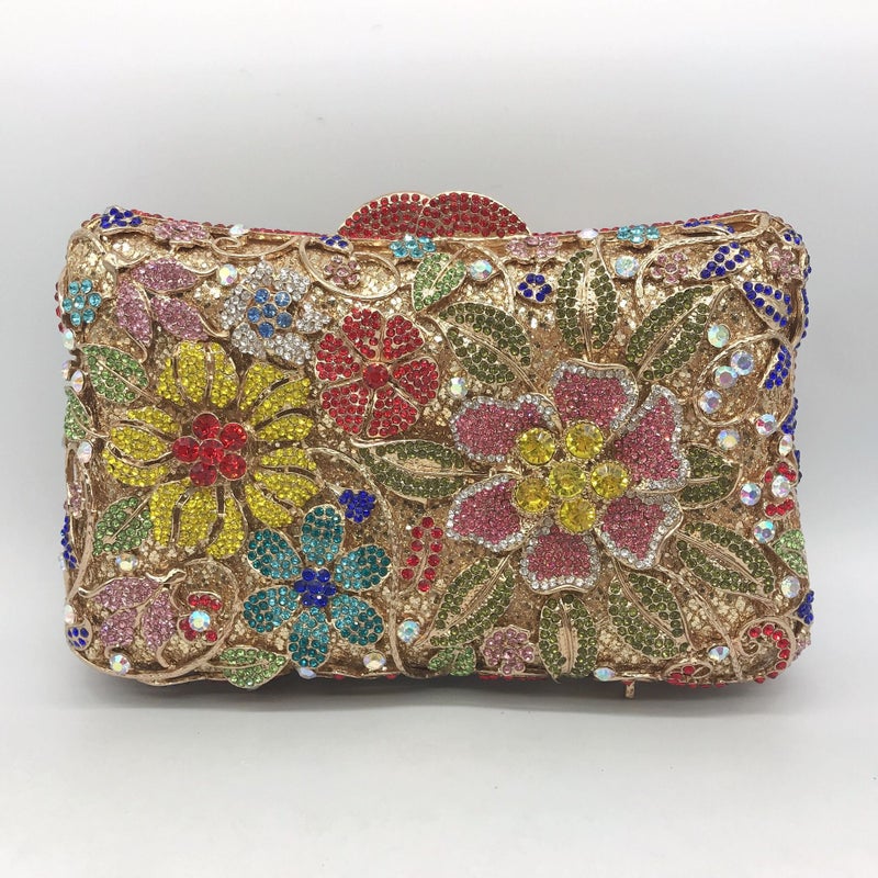 New Fashion Luxury Dinner Bag Stereo Bag Banquet Full Diamond Clutch Clutch New - Image 1