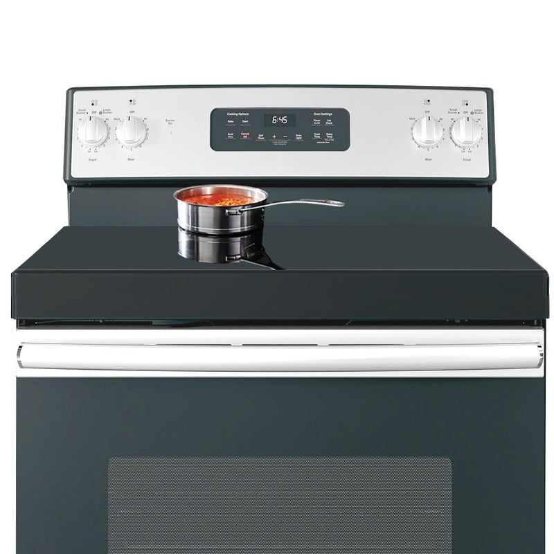 dttbgg Stainless Steel Gas Stove Top Cover, Noodle Board Cooktop Cover, Kitchen Organizer for Gas and Electric Stove Range Expanding Kitchen Space, Large Size 30"x 22"x3", Black - Image 1