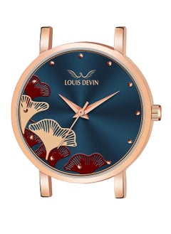 LOUIS DEVIN Stainless Steel Mesh Chain Elegant Design Analog Wrist Watch For Women  - Image 4