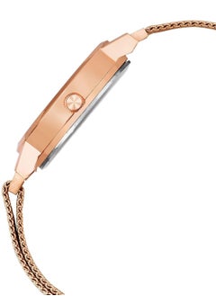 LOUIS DEVIN Stainless Steel Mesh Chain Elegant Design Analog Wrist Watch For Women  - Image 3