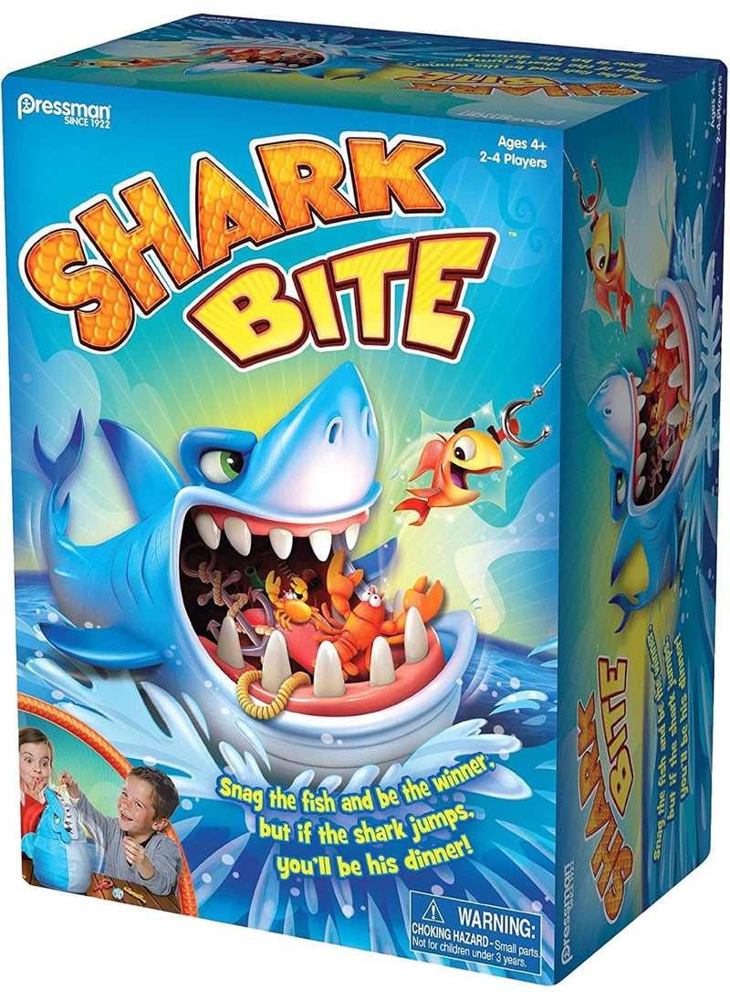 Pressman Shark Bite  Roll the Die and Fish for Colorful Sea Creatures Before the Shark Bites Game by Pressman Blue Sky 5  - Image 1