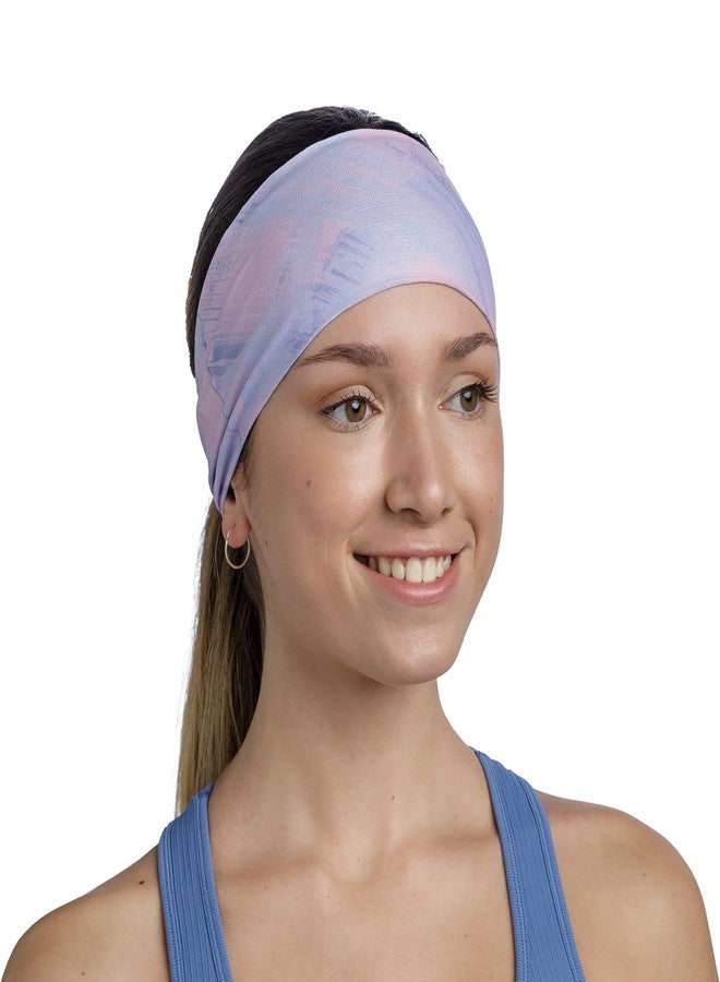 BUFF CoolNet UV Ellipse Headband, UPF 50 Sun Protection, Breathable, Cooling Hair Wrap, Versatile, Quick Dry Bandana, DEA Multi, Adult Size - Image 2