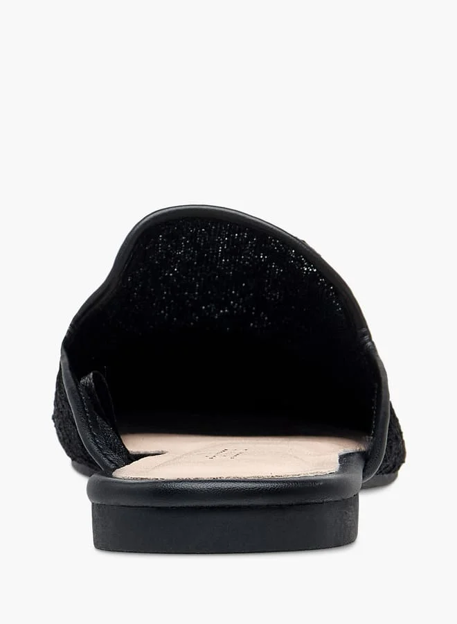 سيليست Womens Textured Slip-On Mules