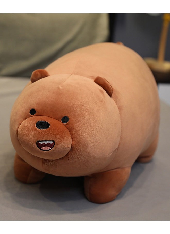 Generic Cute Grizzly We Bare Bear Plush Stuffed Animal Body Cartoon Teddy Bear for Kids Super Soft Hugging Toy Gifts 38cm  - Image 1