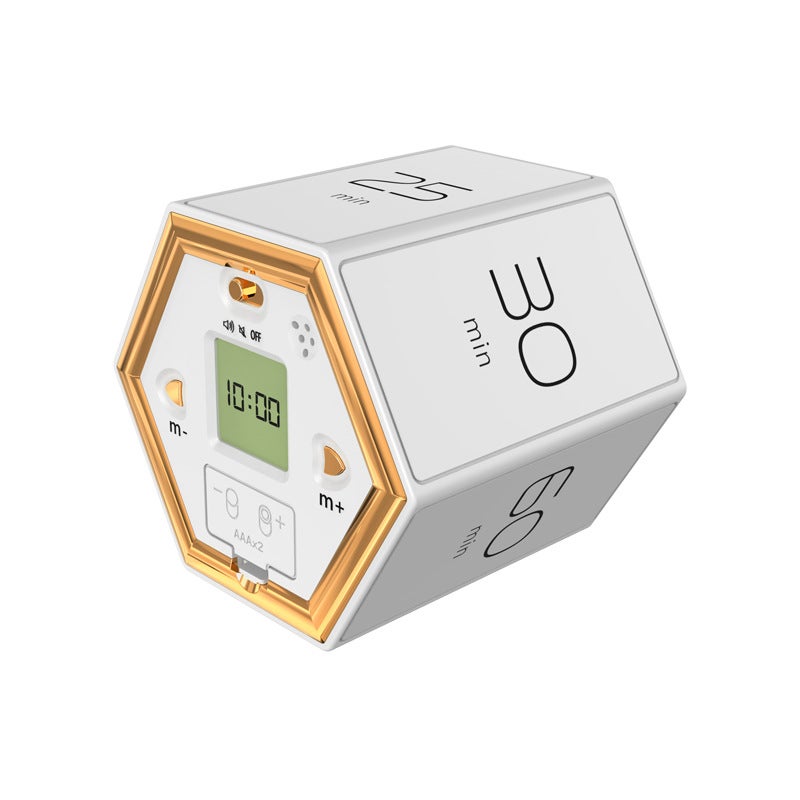 New Gravity Induction Hexagonal Timer Magnetic Kitchen Timer Electronic Countdown Timer Learning Reminder - Image 1