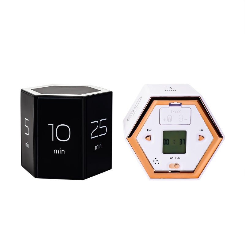 New Gravity Induction Hexagonal Timer Magnetic Kitchen Timer Electronic Countdown Timer Learning Reminder - Image 5