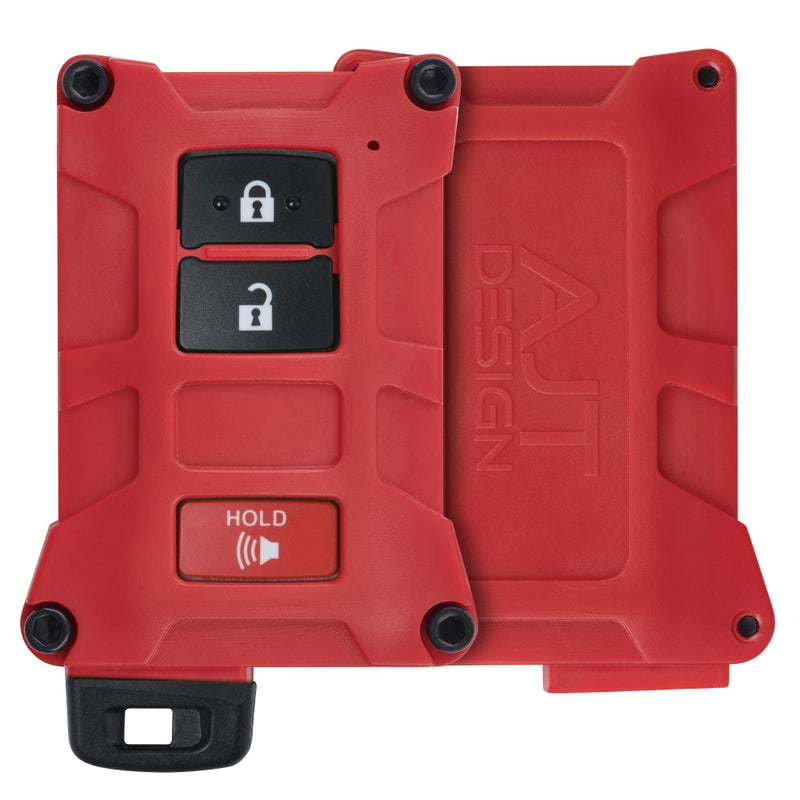 AJT DESIGN Replacement Key Fob Case for Tacoma Tundra 4Runner V1  Custom Made in USA Color Red