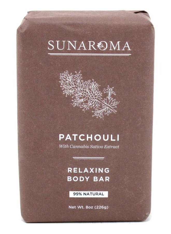Sunaroma Organic Bar Patchouli Oil Soap 8 Ounce (236ml) (3 Pack) - Image 2
