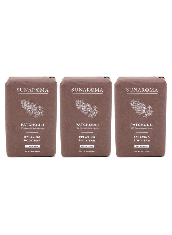 Sunaroma Organic Bar Patchouli Oil Soap 8 Ounce (236ml) (3 Pack) - Image 4