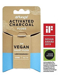 drTung's Vegan Activated Charcoal Floss Natural Floss Ptfe & Pfas Free Floss Gentle On Gums Expands & Stretches Bpa Free Floss Natural Dental Floss Lemongrass Flavor (Pack Of 2)  - Image 5