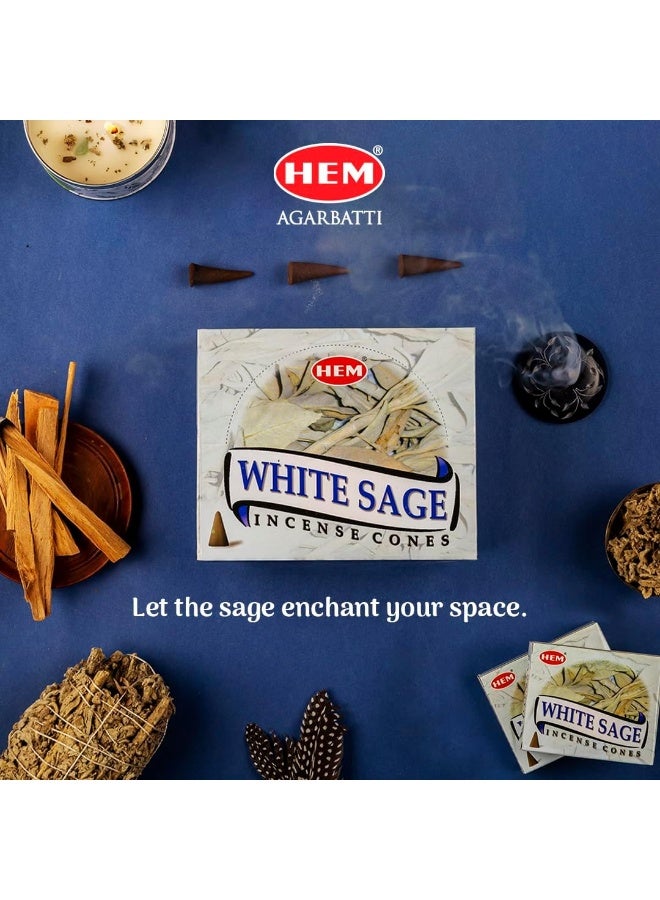 HEM White Sage Incense Cones - Image 2