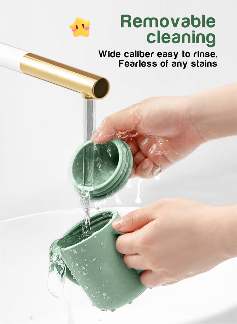 URbazaar 2 Pack Baby Training Cup, Shatterproof Toddler Sippy Cups with Straw, Open Cup for Baby, 6+ Months 100% Silicone 180ml - Image 4