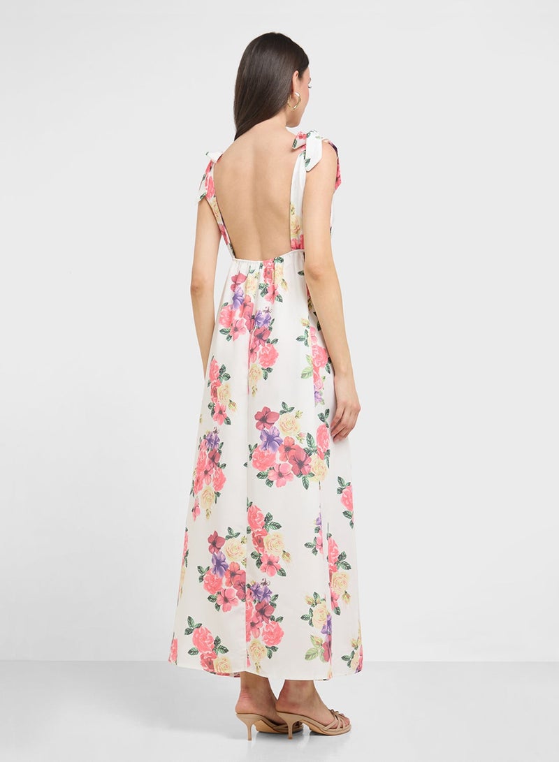 ايلا فستان بطبعة زهور - Image 4